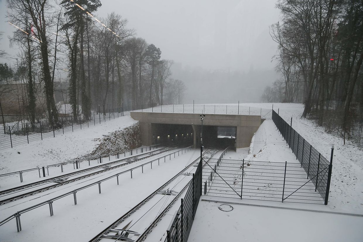 10.12.2017 Luxembourg, Kirchberg, Einweihung Tram, Tramsschienen, Mobilitéit photo Anouk Antony