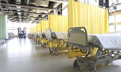 Lokales, Corona-Virus Covid 19, CHEM Esch Alzette, Die Kantine des CHEM wurde in eine Pflegestation umgebaut, Foto: Guy Wolff/Luxemburger Wort