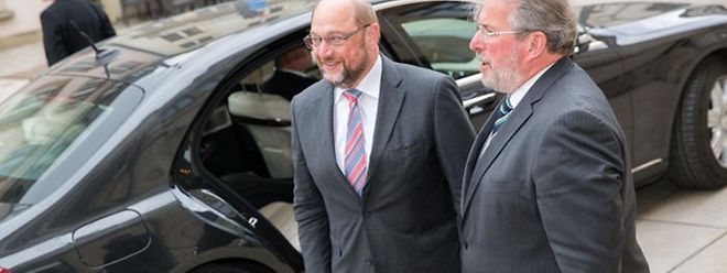 Martin Schulz (links) - hier bei einem Besuch in Luxemburg - könnte für die SPD als Kanzlerkandidat in die Wahlen ziehen.
