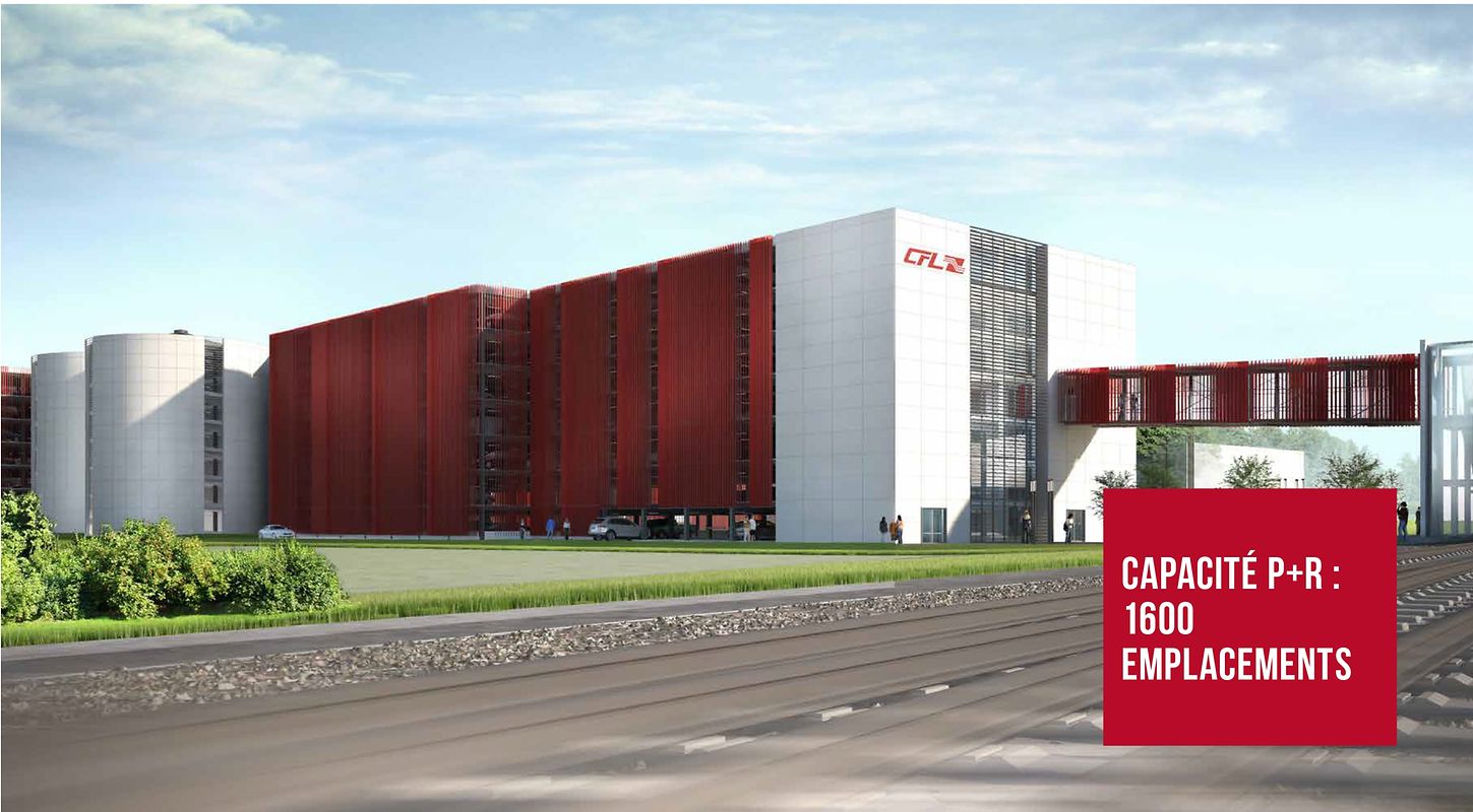 Dans le sud, à Rodange, un P+R de 1.600 places verra le jour en 2021 pour 43,5 millions d'euros.