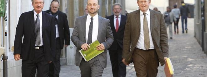 Die Top-Sozialisten (v.l.n.r.): Jean Asselborn (1), Romain Schneider (6), Etienne Schneider (7), Mars di Bartolomeo (2) und Alex Bodry (10) gehören zu den zehn beliebtesten Politikern des Landes.