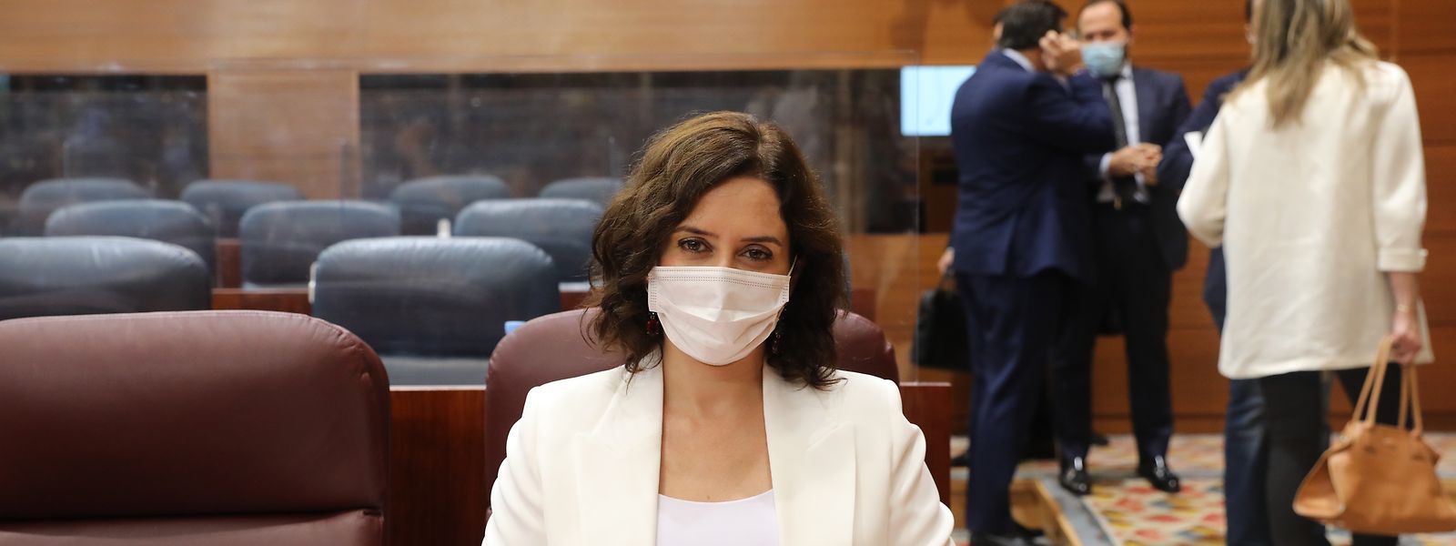 Isabel Diaz Ayuso, Präsidentin der Regionalregierung von Madrid, wehrt sich gegen die teilweise Abriegelung des Corona-Hotspots Madrid durch die Zentralregierung