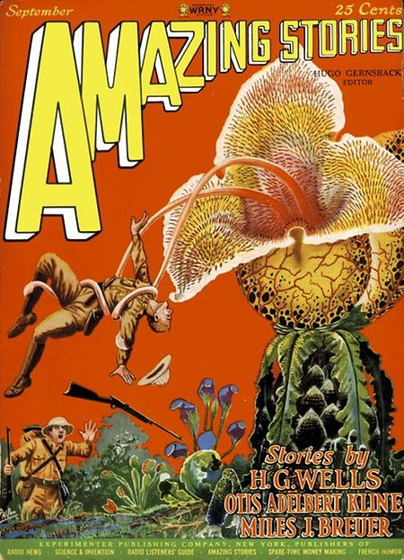 A partir de 1926, Hugo Gernsback publie le magazine «Amazing Stories».