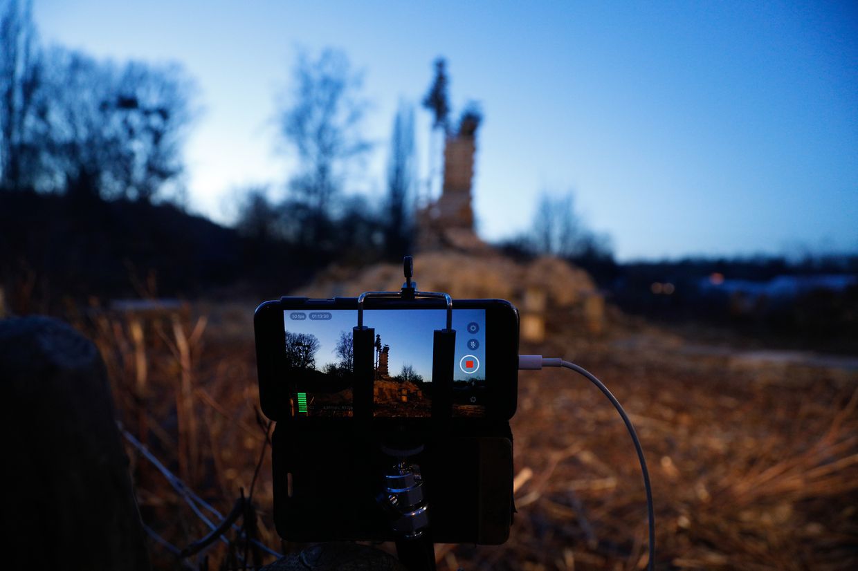 Das Burgbrennen wurde kurzerhand ins Internet gestreamt - sodass jeder von zu Hause aus zusehen konnte.