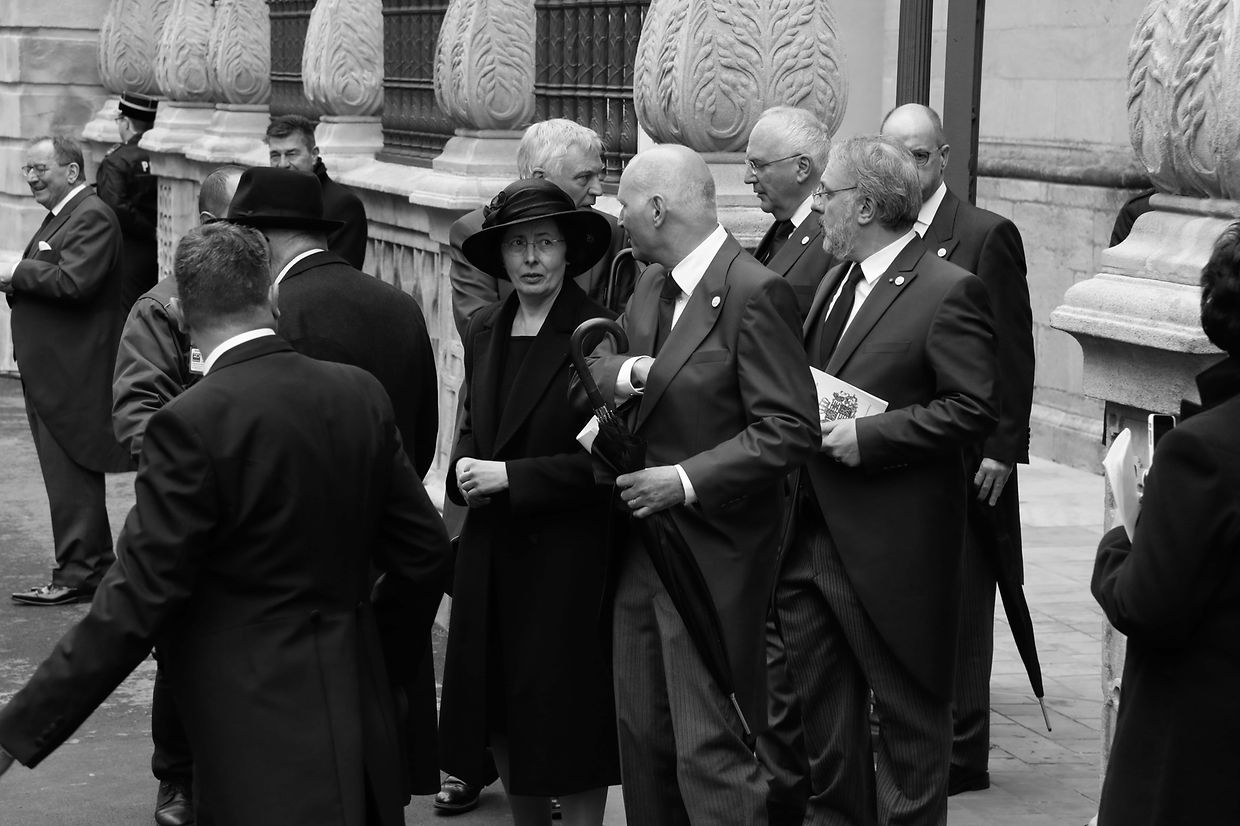 Lokales, Online, Kathedrale, Staatsbegräbnis Großherzog Jean, funérailles Grand-Duc Jean, Eingang Kathedrale,