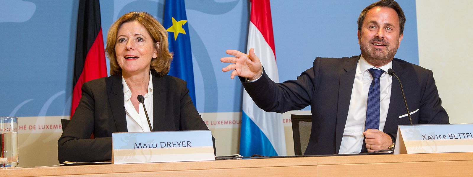 Malu Dreyer und Xavier Bettel wissen um die Notwendigkeit konkreter Erleichterungen für die Pendler.