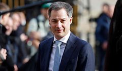 Belgium's Prime Minister Alexander De Croo arrives at the Palace of Versailles, near Paris, on March 11, 2022, for the EU leaders summit to discuss the fallout of Russia's invasion in Ukraine. - EU leaders are scrambling to find ways to urgently address the fallout of Russia's invasion of Ukraine that has imperilled the bloc's economy and exposed a dire need for a stronger defence. (Photo by Ludovic MARIN / AFP)