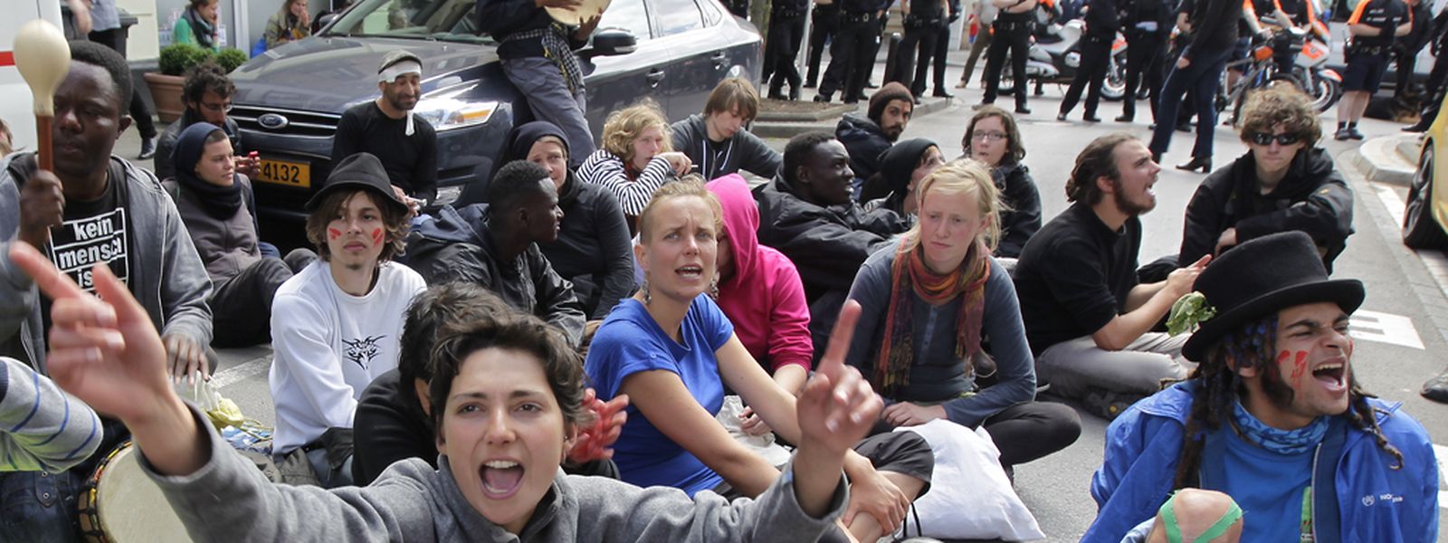 05.06.14 marche pour la liberte , marsch fuer die freiheit, protest, manifestation , luxemburg, rue glesener, photo: marc wilwert