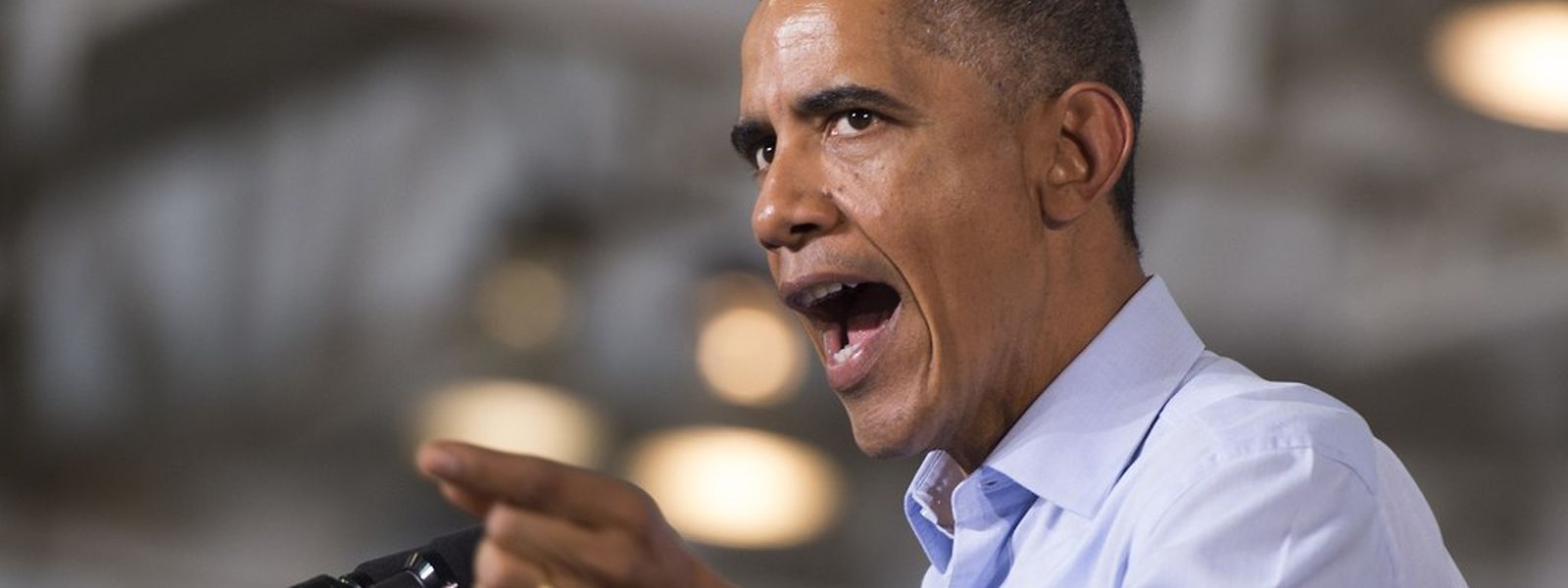 Im Einsatz für seine Partei: US-Präsident Barack Obama hielt am 1. November vor Unterstützern eine Rede in Detroit.