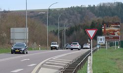Im Rahmen des Ausbaus der A7 bis Ettelbrück wird in Höhe Schieren eine Parallelbrücke zur bestehenden errichtet / Foto: Nico MULLER