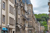 Casas em Esch-sur-Alzette, a segunda maior cidade do Luxemburgo.