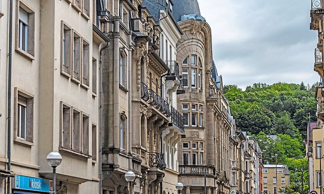 Houses in Esch-sur-Alzette in the south of Luxembourg