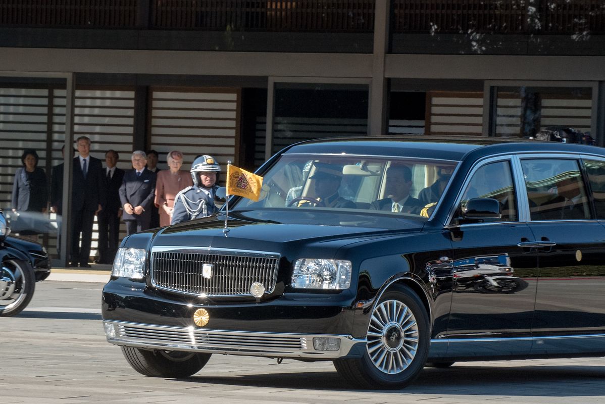 Empfang im kaiserlichen Palast von Tokio.