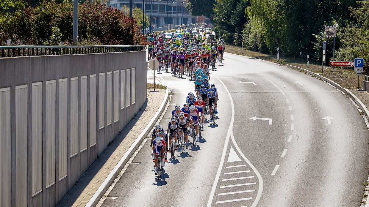 Die Fahrer auf der ersten Etappe.