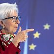 Hesse, Frankfurt/Main, 16 March 2023: Christine Lagarde, President of the European Central Bank (ECB), speaks at the EINER Pressekonferenz zur aktuellen Ratssitzung der Bank. Photo: Boris Roessler/dpa +++ dpa-Bildfunk +++