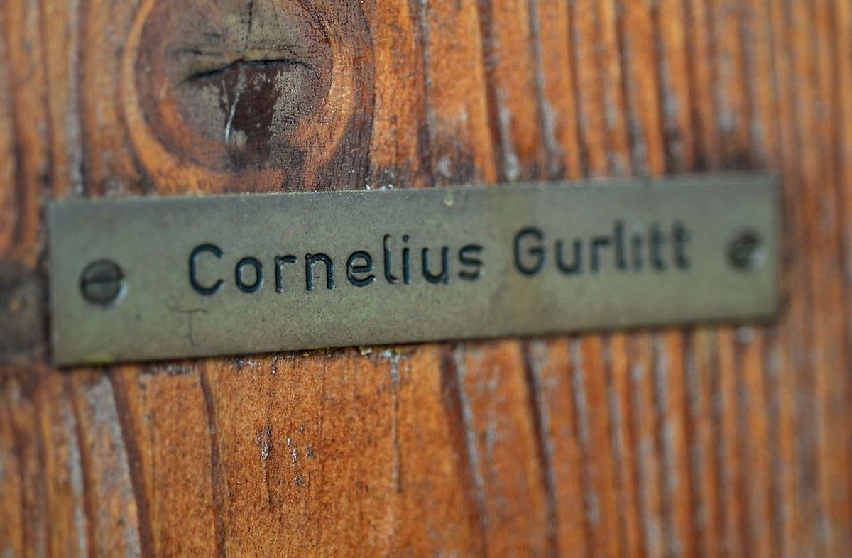 Gurlitts Klingelschild an seinem Haus in Salzburg wurde zu einem der bekanntesten Motive des Falls.