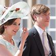 Le prince Louis et la princesse Tessy lors de la fete Nationale,Te Deum, le 23 Juin 2016. Photo: Chris Karaba