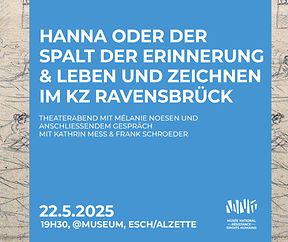Theater & Gespräch: Hanna, der Spalt der Erinnerung + Zeichnen im KZ Ravensbrück