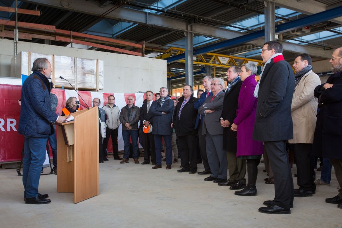Luxtram hatte am Donnerstag zu einer offiziellen Baustellen-Visite geladen.