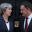 Theresa May e Xavier Bettel
