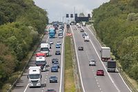 Wiedereröffnung der Grenzen Frankreich, Autobahn A3/A31, Frankreich, Zouftgen, Pendler, Foto: Lex Kleren/Luxemburger Wort
