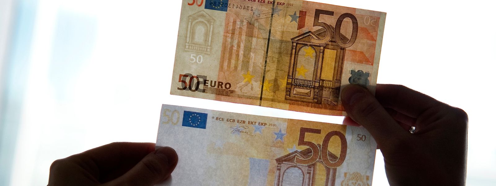 20- und 50-Euroscheine werden besonders häufig gefälscht. 