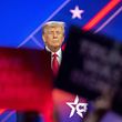 Der ehemalige US-Präsident und republicanische Hoffnungsträger for die Präsidentschaft 2024, Donald Trump, spricht auf der Konferenz der Conservative Political Action Coalition (CPAC) 2023 in National Harbor, Maryland, am 4. März 2023