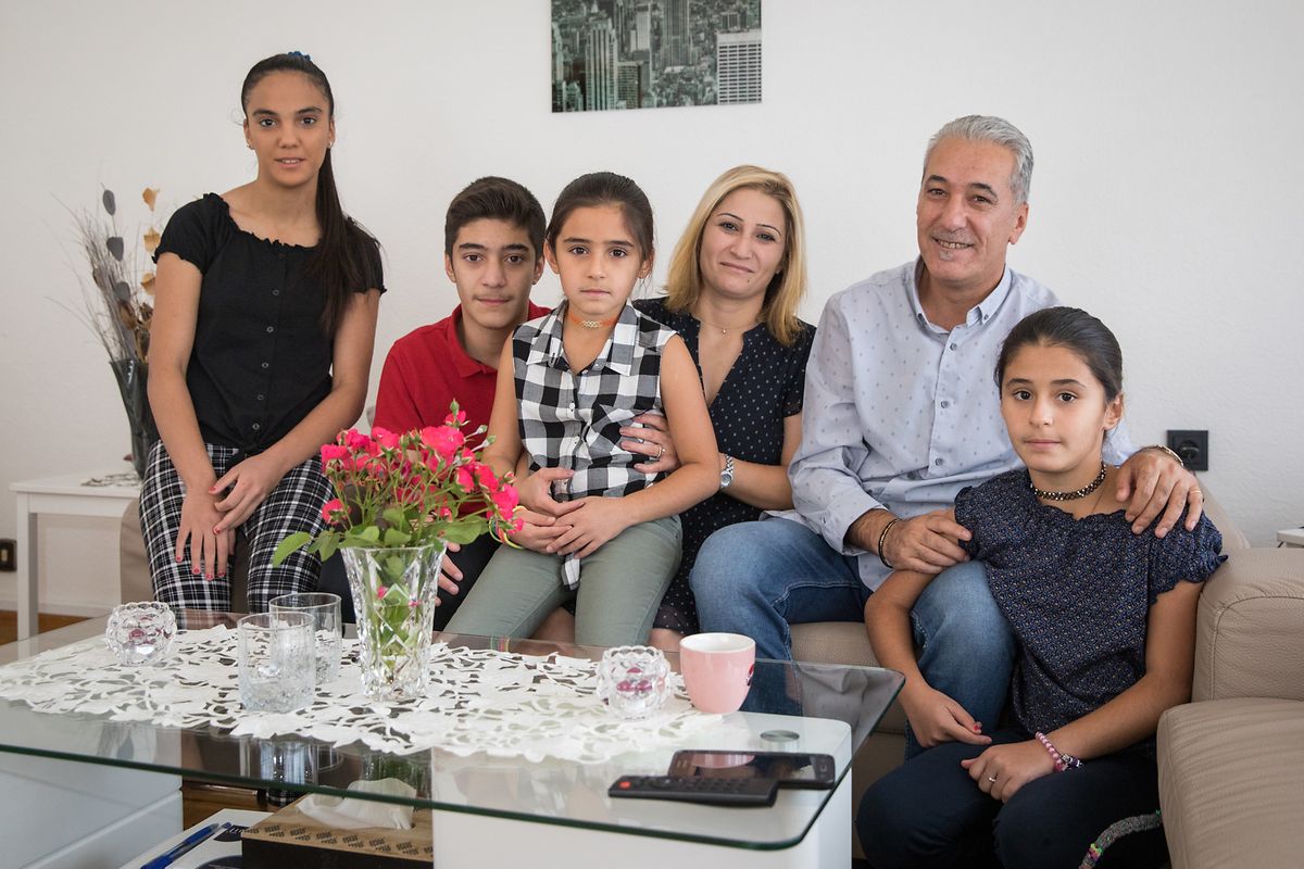 Les deux aînés, à gauche, parlent désormais arabe, français et luxembourgeois. Toute la famille veut poursuivre son intégration au Luxembourg.