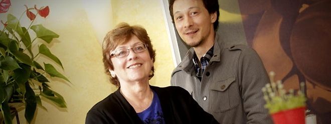 Shirley Lee Roller und ihr Sohn Brannon.