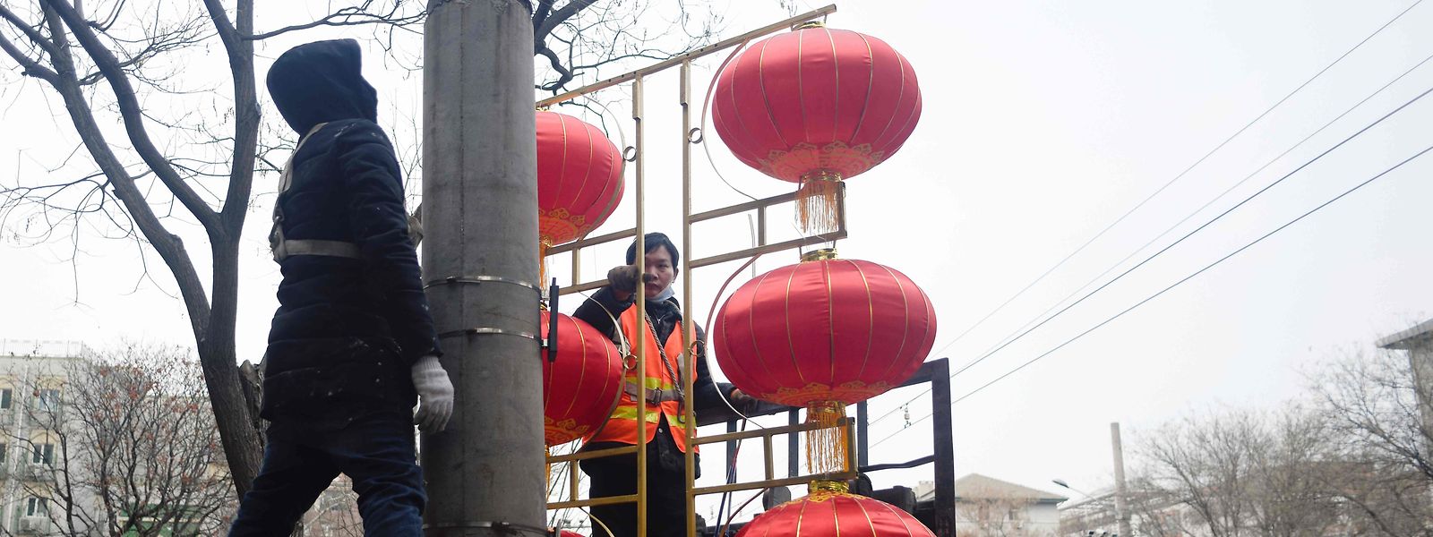 Vorbereitungen für das traditionelle chinesische Neujahrsfest.