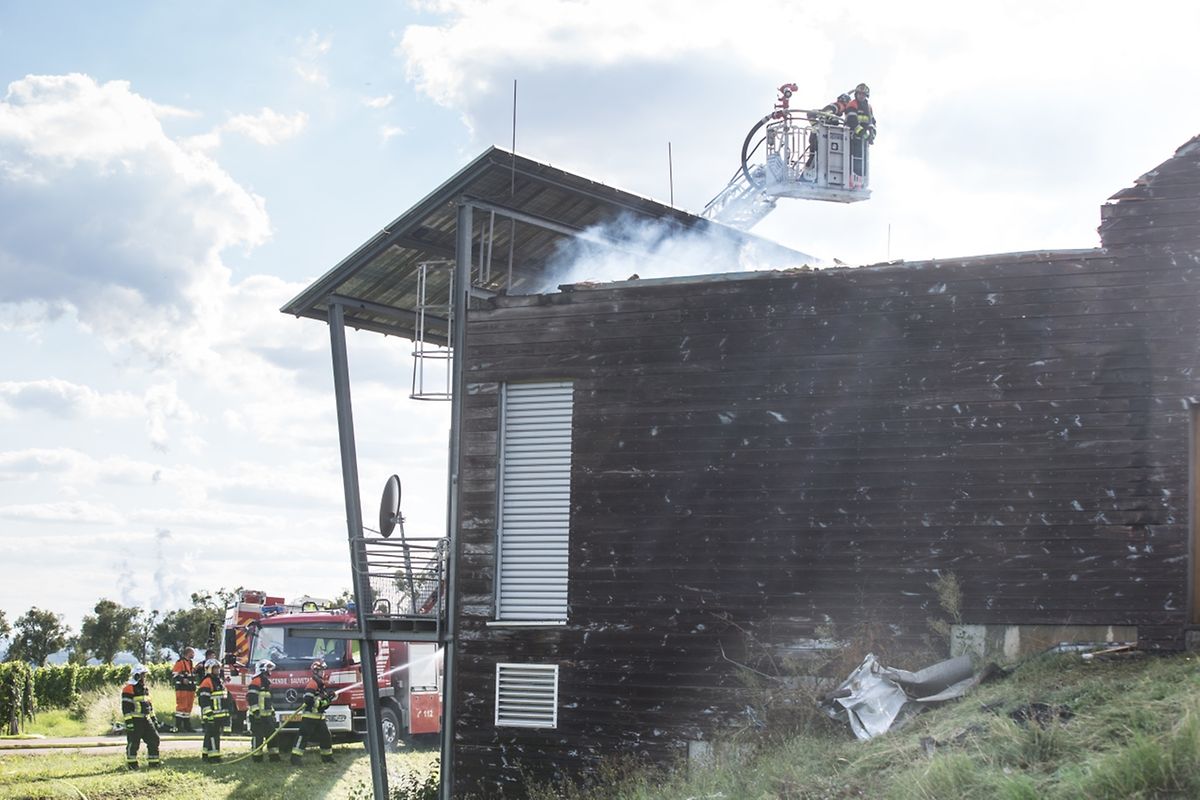 Das Jugendhaus in Remerschen - im früheren Energiepark-Gebäude - wurde am Sonntag zum Raub der Flammen. 