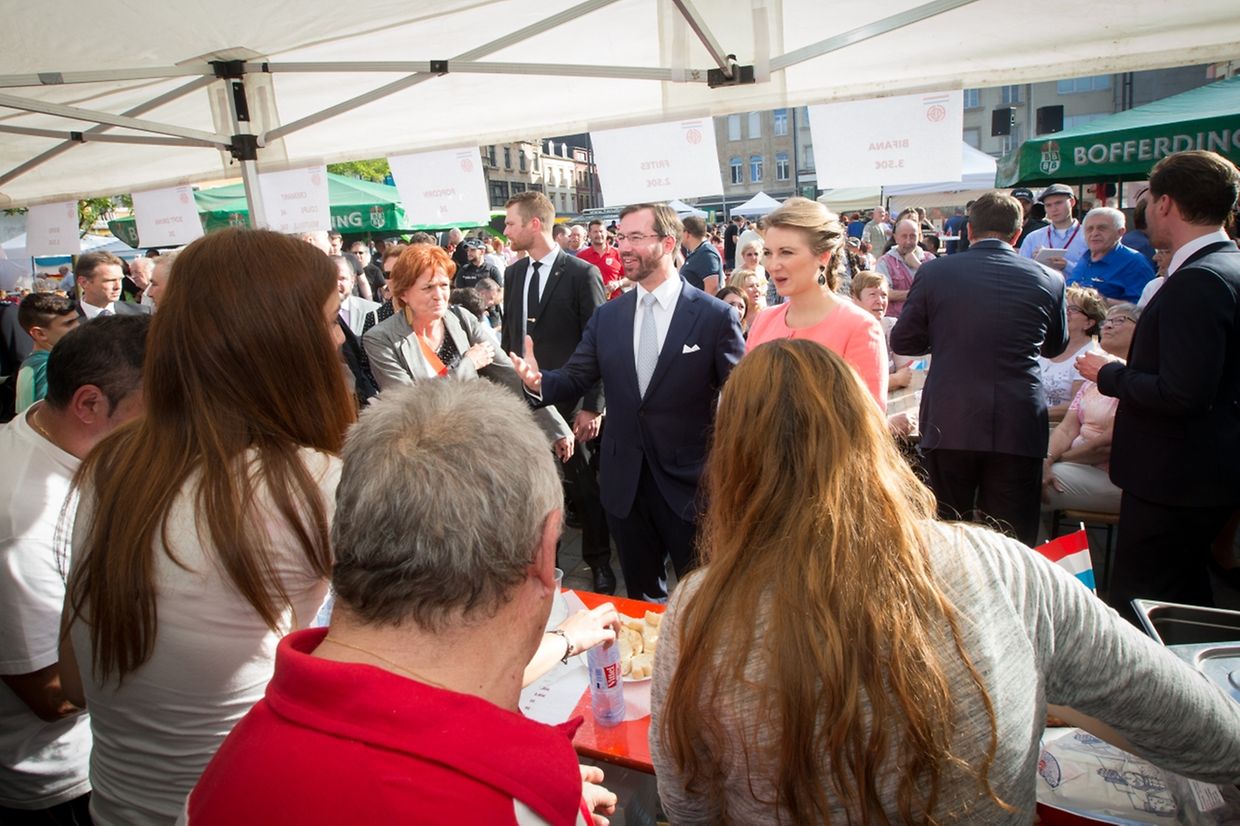 Ein Rundgang über das "Escher Volleksfest" durfte auch nicht fehlen.