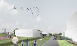 Das Containerdorf in Junglinster soll zwei Wohnblöcke mit insgesamt 150 Wohneinheiten beherbergen. 