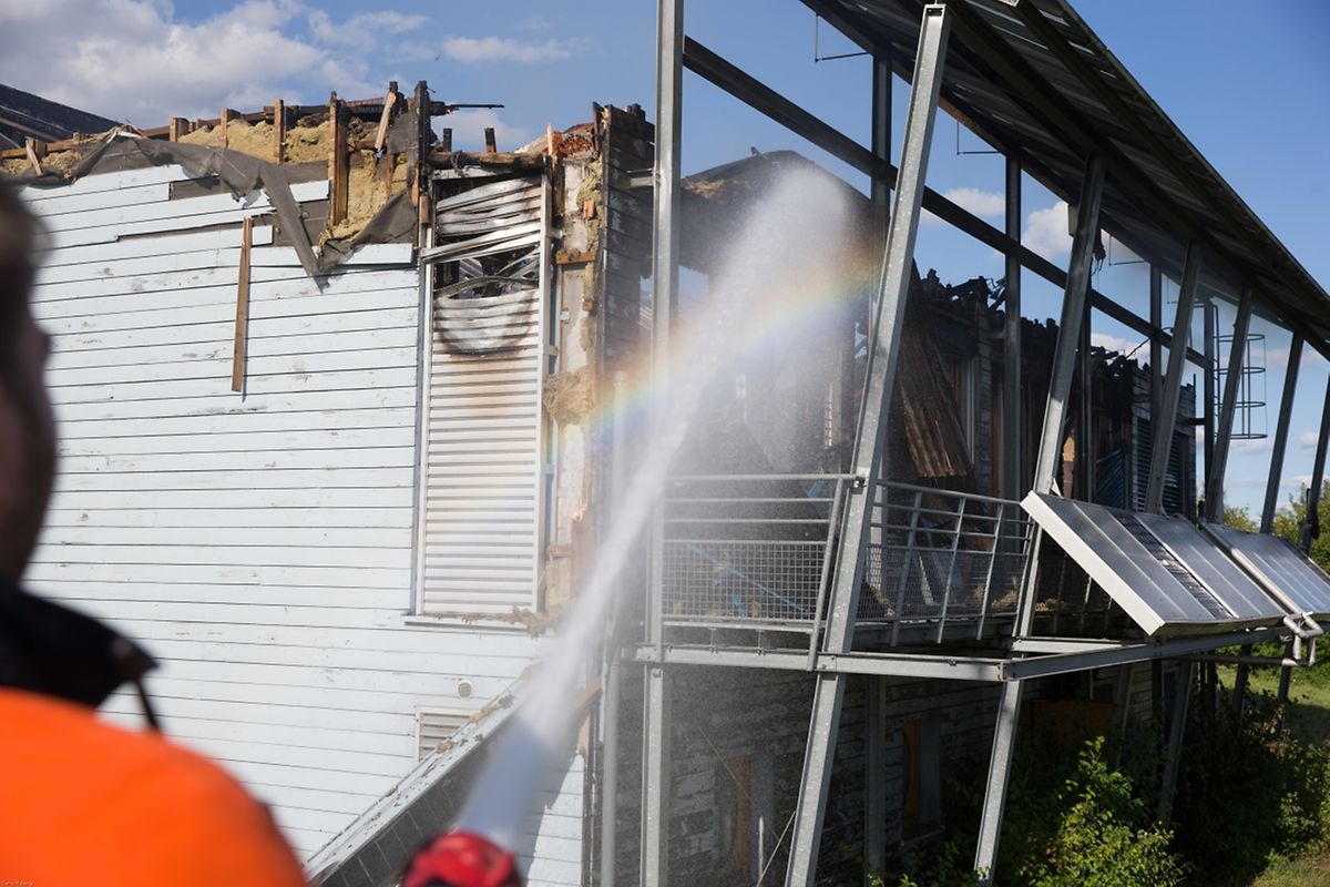 Das Jugendhaus in Remerschen - im früheren Energiepark-Gebäude - wurde am Sonntag zum Raub der Flammen. 