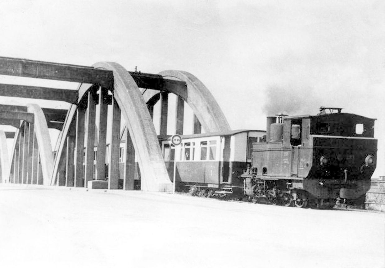 Der "Jangeli" auf seiner letzten Fahrt nach Remich am 22. Mai 1955.