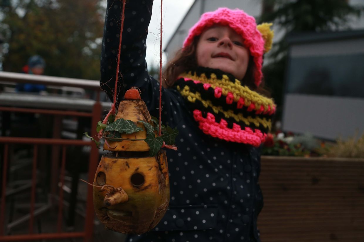 27.10.2018 Luxembourg,  Munshausen, bei der Robbesscheier, Trauliicht, Grusel, Geister Hintergrund der Geschichte, Geisterumzug,  photo Anouk Antony