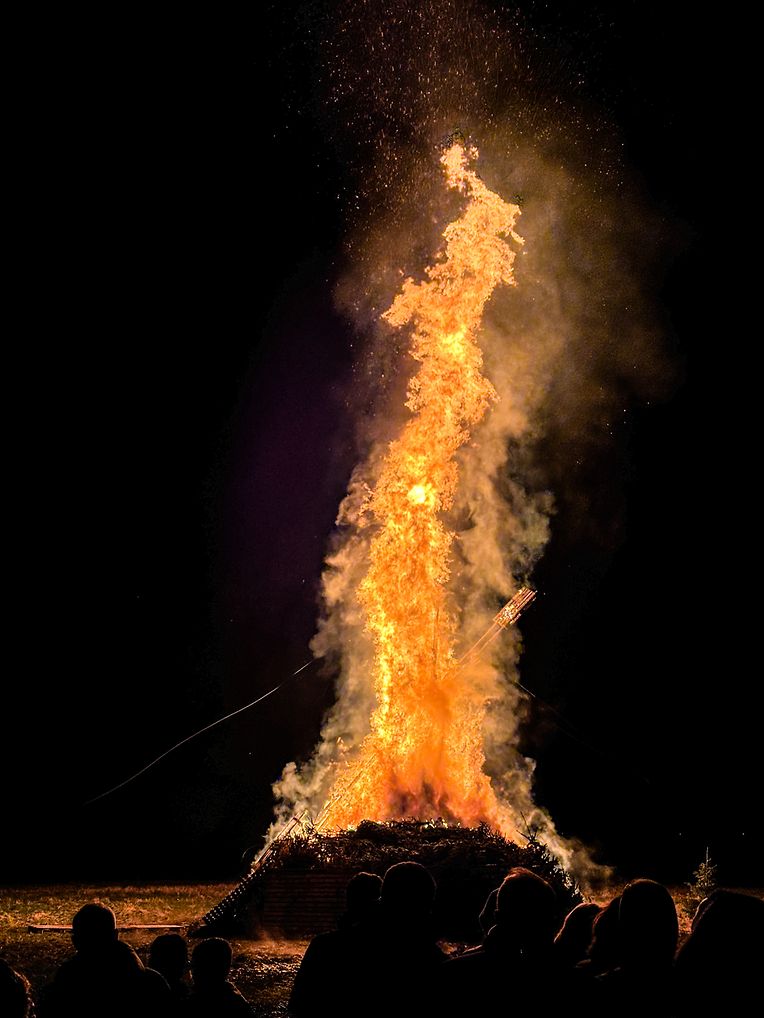 Buergbrennen Eechternoach 2024 / Foto: Viktor WITTAL