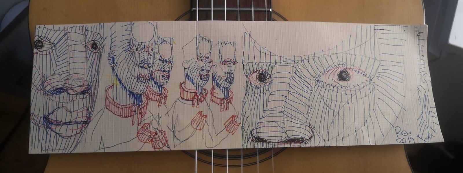 Desenho de autoria de Reinaldo Rodrigues