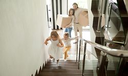 Haus Umzug Familie Kinder