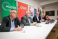 PK-OGBL, LCGB, CGFP/Sozialdialog - Foto: Pierre Matgé/Luxemburger Wort