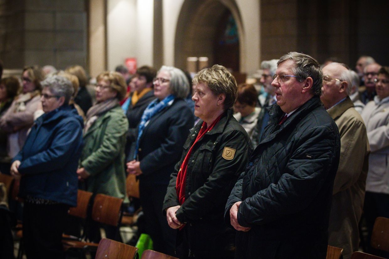 Messe für die neuen Pfarreien “Mamerdall Saint-Christophe“ + “ Bartreng–Stroossen Saint-Jean XXIII“.