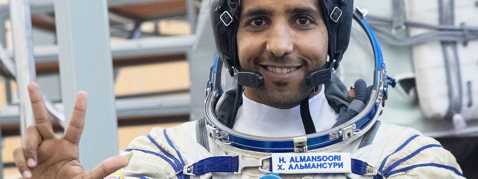 Hassa al-Mansuri, Astronaut der Vereinigten Arabischen Emirate, ist ein Botschafter seines Landes