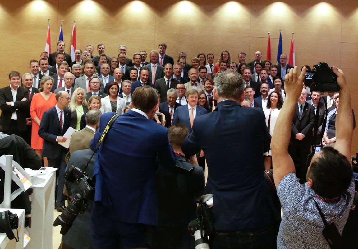 Gruppenfoto mit den Unternehmensvertretern beider Nationen.
