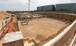 7.7. Kirchberg / Baustelle zukünftige Nationalbibliothek / BNL / Bau ; Chantier : Bausektor Foto:Guy Jallay