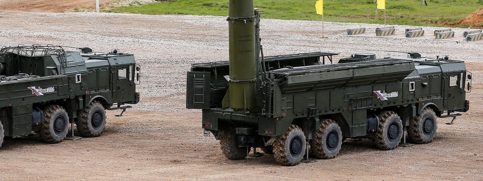 Eine «Iskander-M»-Rakete während einer Demonstration des Internationalen Militärtechnischen Forums «ARMY-2016» im «Patriot»-Park der russischen Streitkräfte.