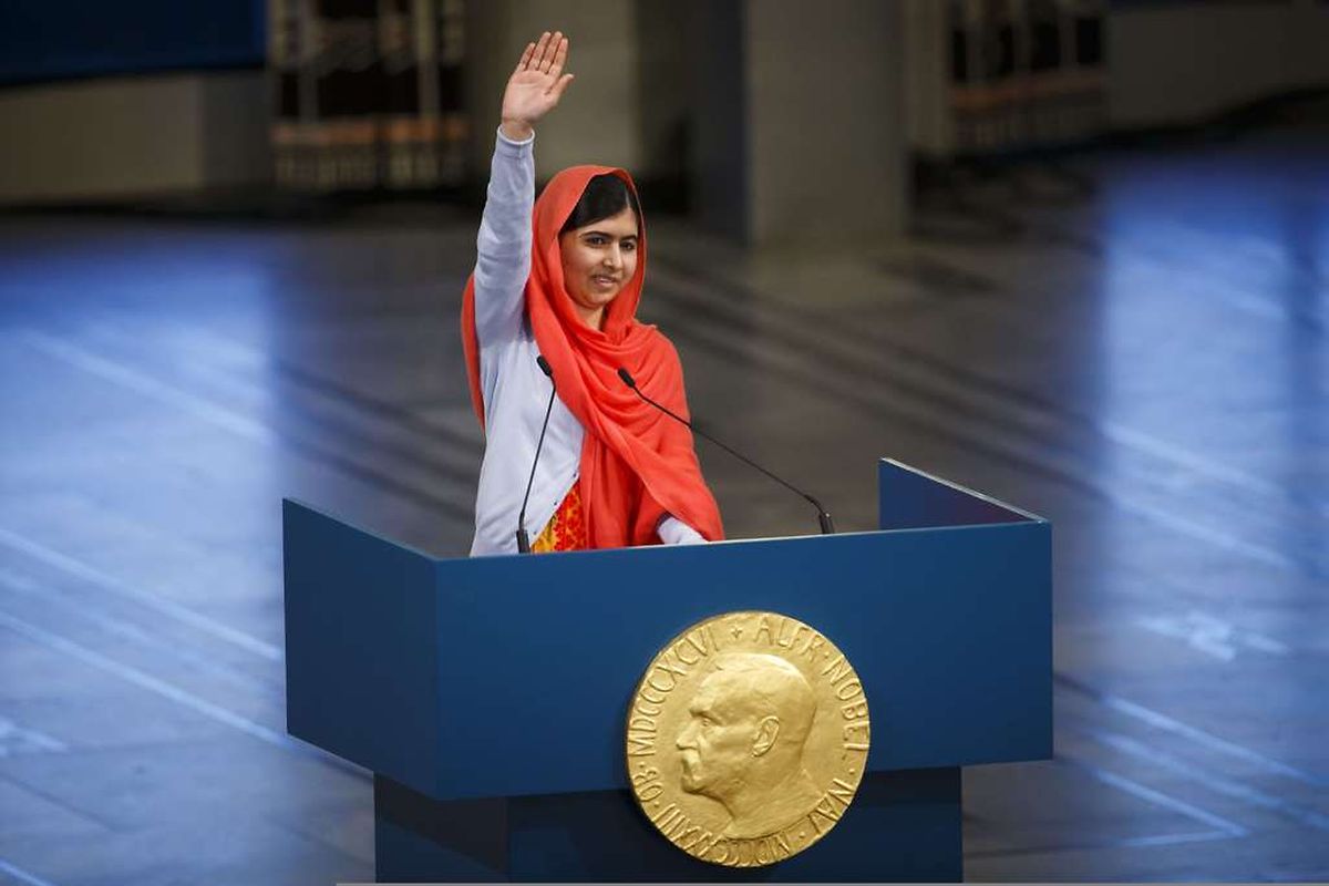 Die 17-jährige Malala Yousafzai bezeichnete sich selbst als "eine einfache und sture Frau".