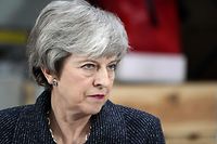 Britain's Prime Minister Theresa May delivers a speech at Ørsted East Coast Hub in the North Sea fishing port, Grimsby on March 8, 2019. - Prime Minister Theresa May called on the European Union for "one more push" to strike a compromise Brexit compromise and told MPs that rejecting the agreement could mean Britain never leaves. (Photo by Christopher Furlong / POOL / Getty Images)