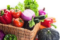 Colorful fruits and vegetables 