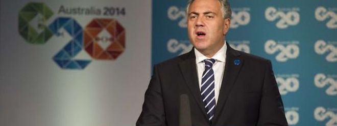 Joe Hockey, o ministro das Finanças da Austrália, país que preside este ano o G20