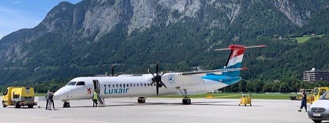 Le vol LG 797 a rallié Luxembourg à Innsbruck en 1h20' samedi.